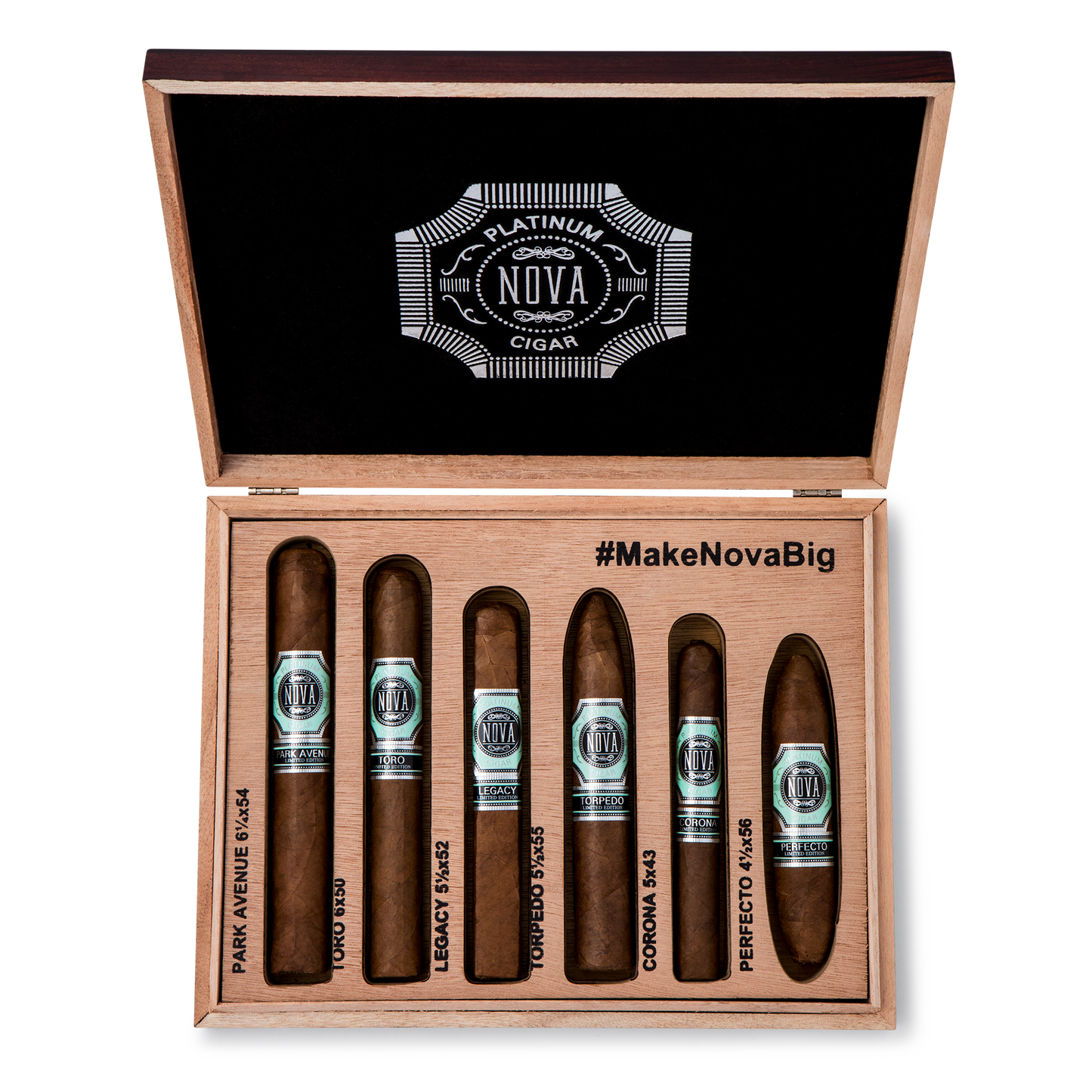 Platinum Nova Cigars Sampler Box - 6ct